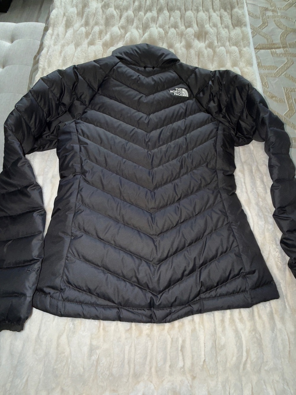The North Face Women's Black Chevron Quilted Puffer Jacket